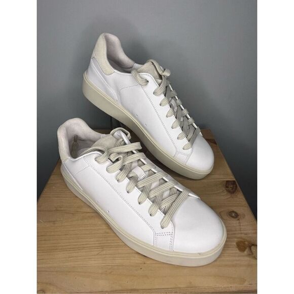 Vince Men's Travis Lace Up‎ Low Top Sneaker Athletic Shoes White Size 7.5 - Picture 1 of 8